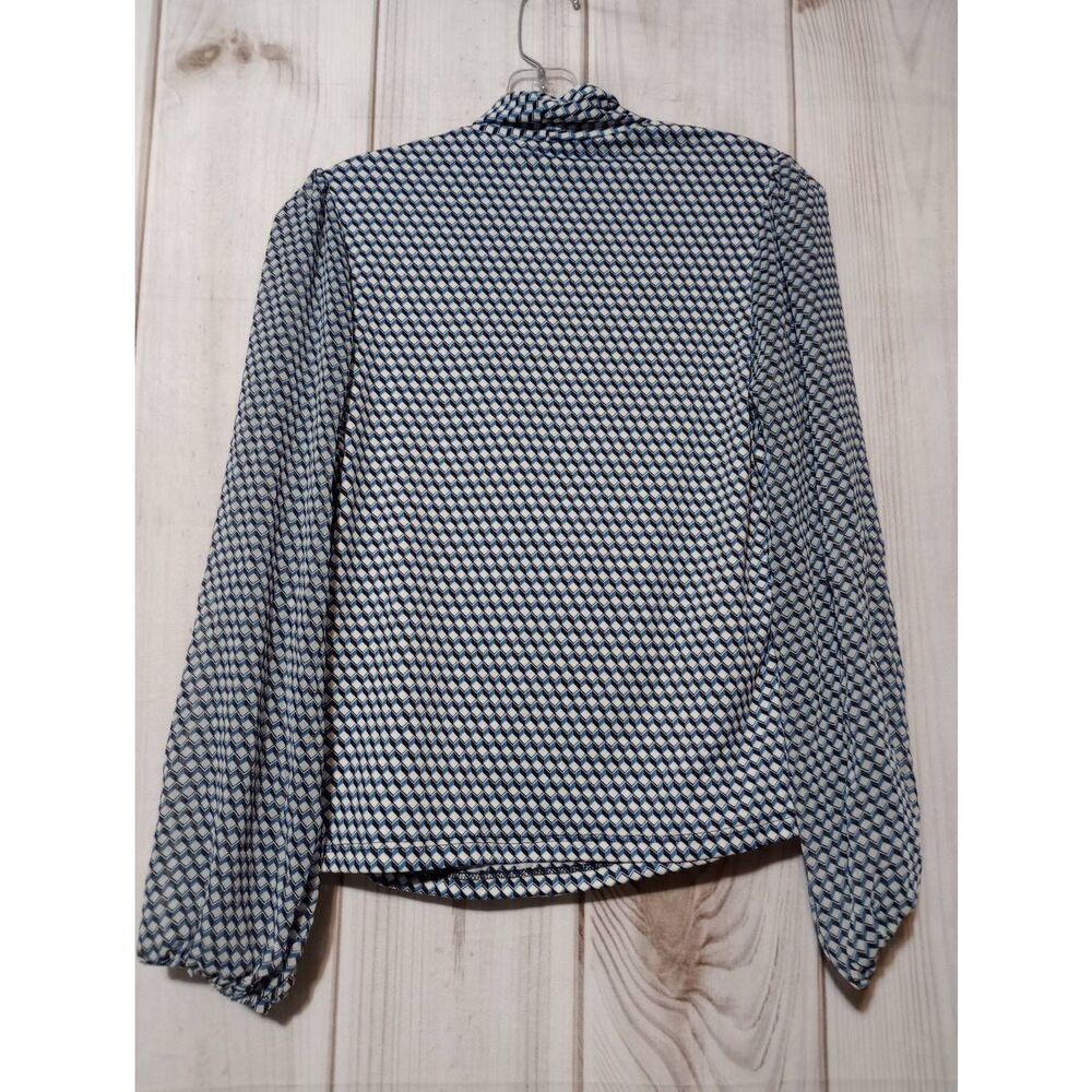 Status‎ Shirt Ladies Small Long Sleeve Mock Wrap - Picture 2 of 8